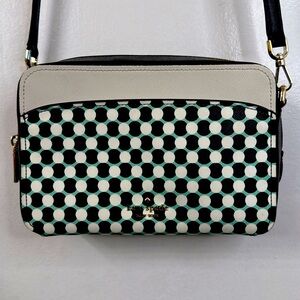 Kate Spade Black and White Polka Dot Crossbody Bag